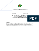 Wall Thickness Measurement of Pipelines by Automated Ultrasonic Techniques