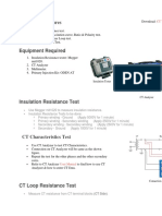 Testing Procedures: CT Test Format