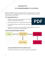 Chapter Two Master Budget and Responsibility Accounting What Is Budget?