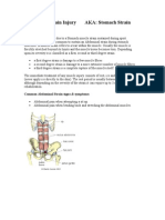 Abdominal Strain Injury AKA