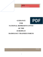 Guidance FOR National Representatives of The European Radiology Trainees Forum