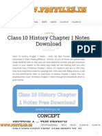 Class 10 History Chapter 1 Notes Download