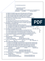 Semiconductor: Choose and Write The Correct Option in The Following Questions