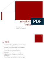 Introduction To Valves: Designed By: Hossam A. Hassanein