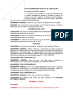 Sesión Ordinaria de Consejo de Fecha 20 de Junio de 2018 Corregido