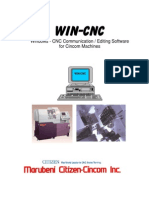 Win-Cnc: Windows - CNC Communication / Editing Software For Cincom Machines