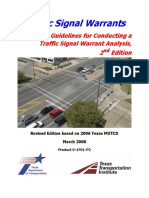 Traffic Signal Warrants: Guidelines For Conducting A Traffic Signal Warrant Analysis, 2 Edition