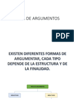 Tipos de Argumentos