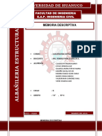 Memoria Descriptiva Albañileria Confinada