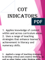 COT 9 Indicators