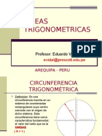 Matemática PPT - Lineas Seno, Coseno y Tangente