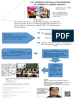 Infografía Inclusión Escolar Del Niño y Niña Down