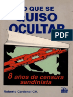 Lo Que Quiso Ocultar Censura Sandinista Roberto Cardenal Ch1 de 2