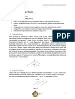 Chapter 6 Vectors: 1 Learning Outcomes