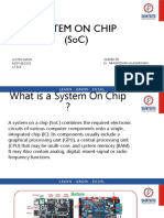 System On Chip (Soc) : Justin Eapen Mgp16Ec033 S7 Ece Guided by Er. Aravindhan Alagarsamy