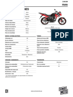 Especificaciones Italika 125z 2019