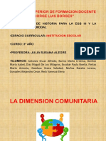 La Dimension Comunitaria