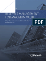 Reserves Management For Maximum Value