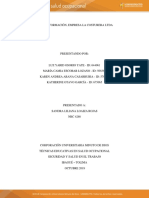 Plan de Formación, Empresa La Costurera Ltda.