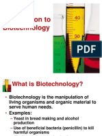 Introduction To Biotechnology