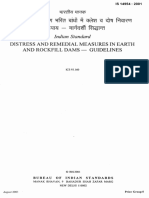 Distress and Remedial Measures in Earth and Rockfill Dams - Guidelines