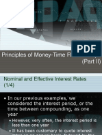 Principles of Money-Time Relationships