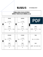 Formula - Peso - Barra - Tubo Aço PDF