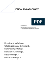 Introduction To Pathology: Sunilkumar.P Haematology & Transfusion Medicine ST - John's Medical College Hospital Bangalore