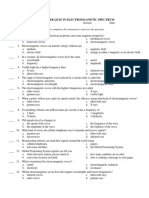 Summative Test EM Spectrum