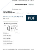 Valve Lash and Valve Bridge Adjustment