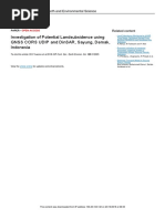 Investigation of Potential Landsubsidence Using Gnss Cors Udip and Dinsar, Sayung, Demak, Indonesia