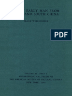 Giant Early Man From Java and South China (Anthrpological Papers of The American Museum of Natural History)