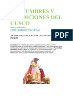 Costumbres y Tradiciones Del Cusco