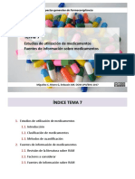 OCW 7. Estudios de Utilización de Medicamentos. Clasificación de Medicamentos