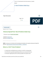 GMAT Club Forum - 'Distance - Speed - Time' Word Problems Made Easy - Quantitative PDF