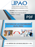 Historia de Contabilidad en El Peru