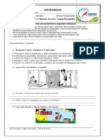 Lista de Português Profº Marcelo 6º Ano P1 I Bim PDF