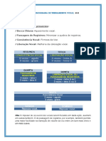 Cronograma de Treinamento Vocal