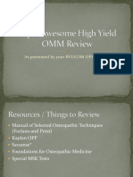 High Yield OMM Review