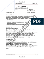 Engineering Mathematics I (15mat11) - Notes PDF