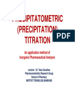 Precipitatometric Titration