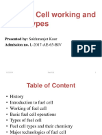 Fuel Cell Working and Its Types: Presented By: Sukhmanjot Kaur Admission No. L-2017-AE-65-BIV