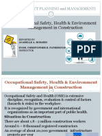 Occupational Safety, Health & Environment Management