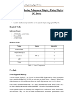 Lab # 03 Interfacing 7-Segment Display Using Digital I/O Ports