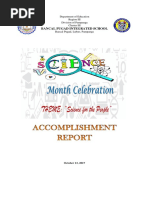 Accomplishment Report (Science)