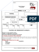 Partiel de Thermodynamique Avec QCM Du 26 Mai 2015+corrigé