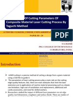 Optimisation of Cutting Parameters of Composite Material Laser Cutting Process by Taguchi Method