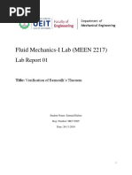 Fluid Mechanics-I Lab (MEEN 2217)