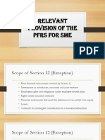 Relevant Provision of The Pfrs For Sme