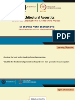 Introduction To Architectural Physics: Dr. Shankha Pratim Bhattacharya